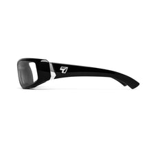 Load image into Gallery viewer, 7eye Bali in Glossy Black Frame and Clear Lens side view
