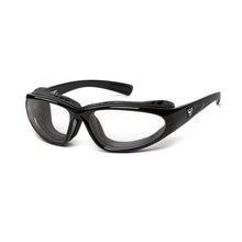 Load image into Gallery viewer, 7eye Bora in Glossy Black Frame and Clear Lens profile view

