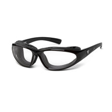 Load image into Gallery viewer, 7eye Bora in Glossy Black Frame and Clear Lens profile view