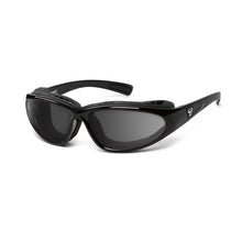 Load image into Gallery viewer, 7eye Bora in Glossy Black Frame and Grey Lens profile view