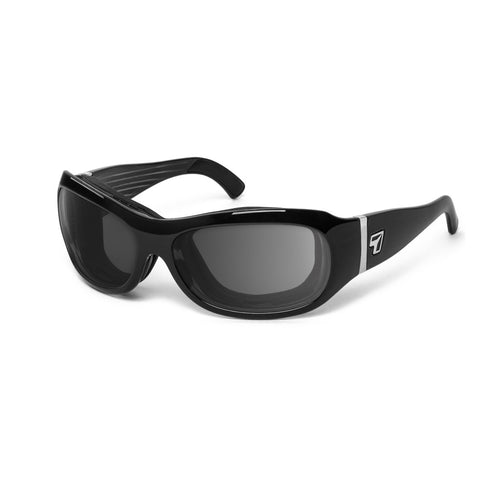 7eye Briza in Glossy Black Frame and Grey Lens profile view