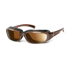 Load image into Gallery viewer, 7eye Churada in Crystal Brown Frame and Copper Lens profile view
