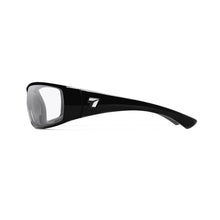 Load image into Gallery viewer, 7eye Taku Plus in Glossy Black Frame and Clear Lens side view
