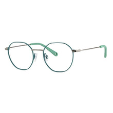 Load image into Gallery viewer, Indii Kids Eyewear IN20 frame in Teal/Gunmetal quarter view