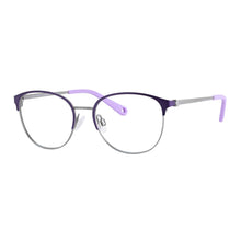 Load image into Gallery viewer, Indii Kids Eyewear IN21 frame in Violet/Gunmetal quarter view