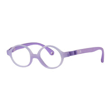 Load image into Gallery viewer, Indii Kids Eyewear IN34 frame in Crystal Light Purple quarter view