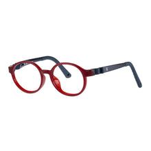 Load image into Gallery viewer, Indii Kids Eyewear IN37 frame in Red/Blue quarter view