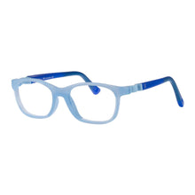 Load image into Gallery viewer, Indii Kids Eyewear IN47 frame in Light Blue/Dark Blue quarter view