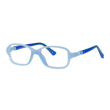 Load image into Gallery viewer, Indii Kids Eyewear IN48 frame in Light Blue/Dark Blue quarter view