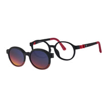 Load image into Gallery viewer, Indii Kids Eyewear IN49 solar clip kit in Black/Red