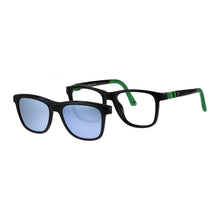 Load image into Gallery viewer, Indii Kids Eyewear IN52 solar clip kit in Black/Green