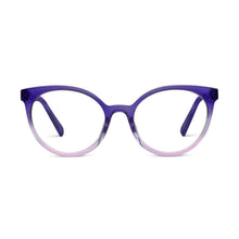 Load image into Gallery viewer, Peepers Readers Dahlia frame in Purple front view
