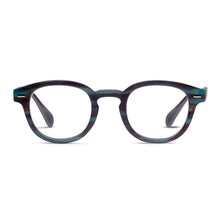 Load image into Gallery viewer, Peepers Readers Headliner frame in Teal Horn front view