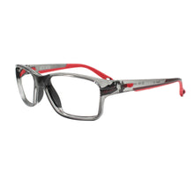 Load image into Gallery viewer, Rec Specs Active Z8-Y40 in Crystal Grey/Red angled view