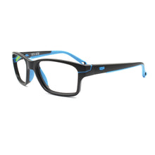 Load image into Gallery viewer, Rec Specs Active Z8-Y40 in Matte Black/Blue angled view
