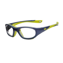 Load image into Gallery viewer, Liberty Sport Rec Specs Impact RS-40 frame in Matte Navy/Green angled view
