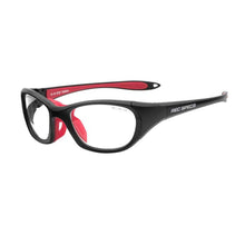 Load image into Gallery viewer, Liberty Sport Rec Specs Impact RS-50 in Matte Black/Red angled view
