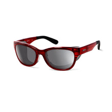 Load image into Gallery viewer, Ziena Marina in Merlot Frame with Black Eyecup and Polarized Grey Lens front view
