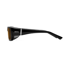 Load image into Gallery viewer, Ziena Seacrest in Glossy Black Frame with Black Eyecup and Copper Lens side view