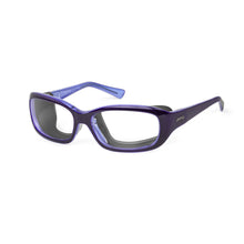 Load image into Gallery viewer, Ziena Verona in Lilac Frame with Black Eyecup and Clear Lens profile view

