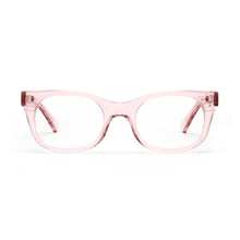 Load image into Gallery viewer, Caddis Bixby Reading Glasses in Clear Pink front view