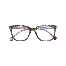 Load image into Gallery viewer, Parafina Tigris Reading Glasses in Blue Tortoise front view
