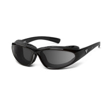 Load image into Gallery viewer, 7eye Bora in Glossy Black Frame and Grey Lens profile view
