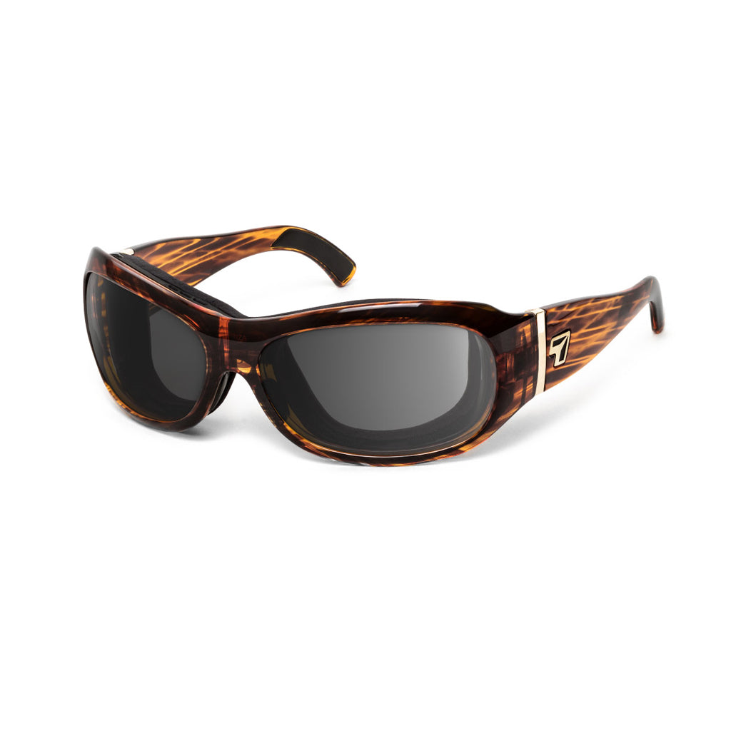 7eye Briza in Sunset Tortoise Frame and Grey Lens profile view