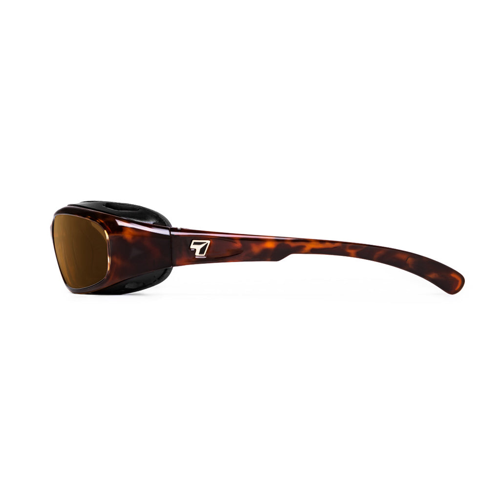 7eye Churada in Dark Tortoise Frame and Copper Lens side view