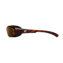 Load image into Gallery viewer, 7eye Churada in Dark Tortoise Frame and Copper Lens side view
