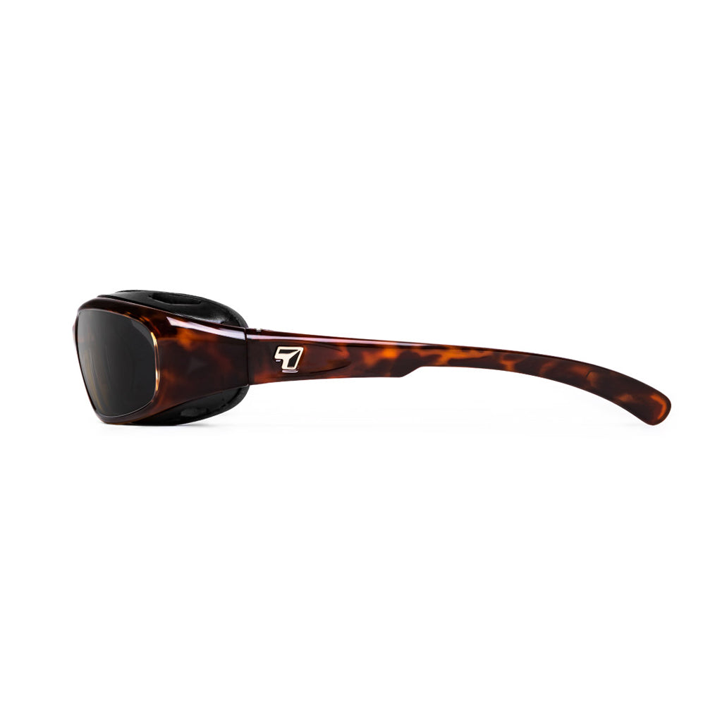 7eye Churada in Dark Tortoise Frame and Grey Lens side view
