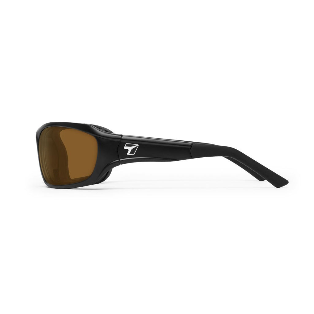 7eye Derby in Matte Black Frame and Copper Lens side view