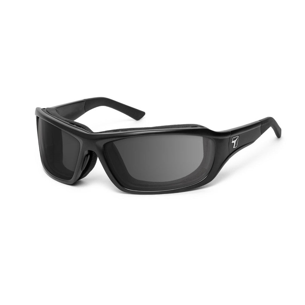 7eye Derby in Matte Black Frame and Grey Lens profile view