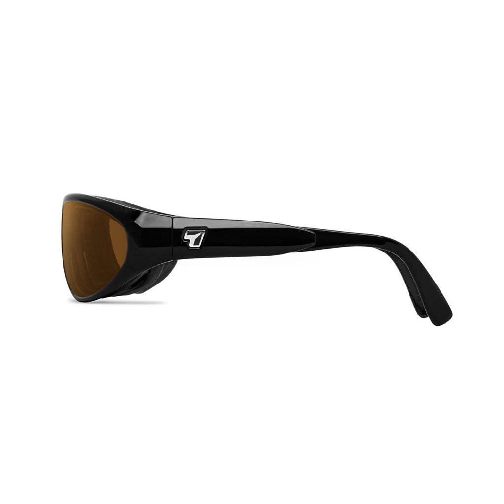 7eye Diablo in Glossy Black Frame and Copper Lens side view