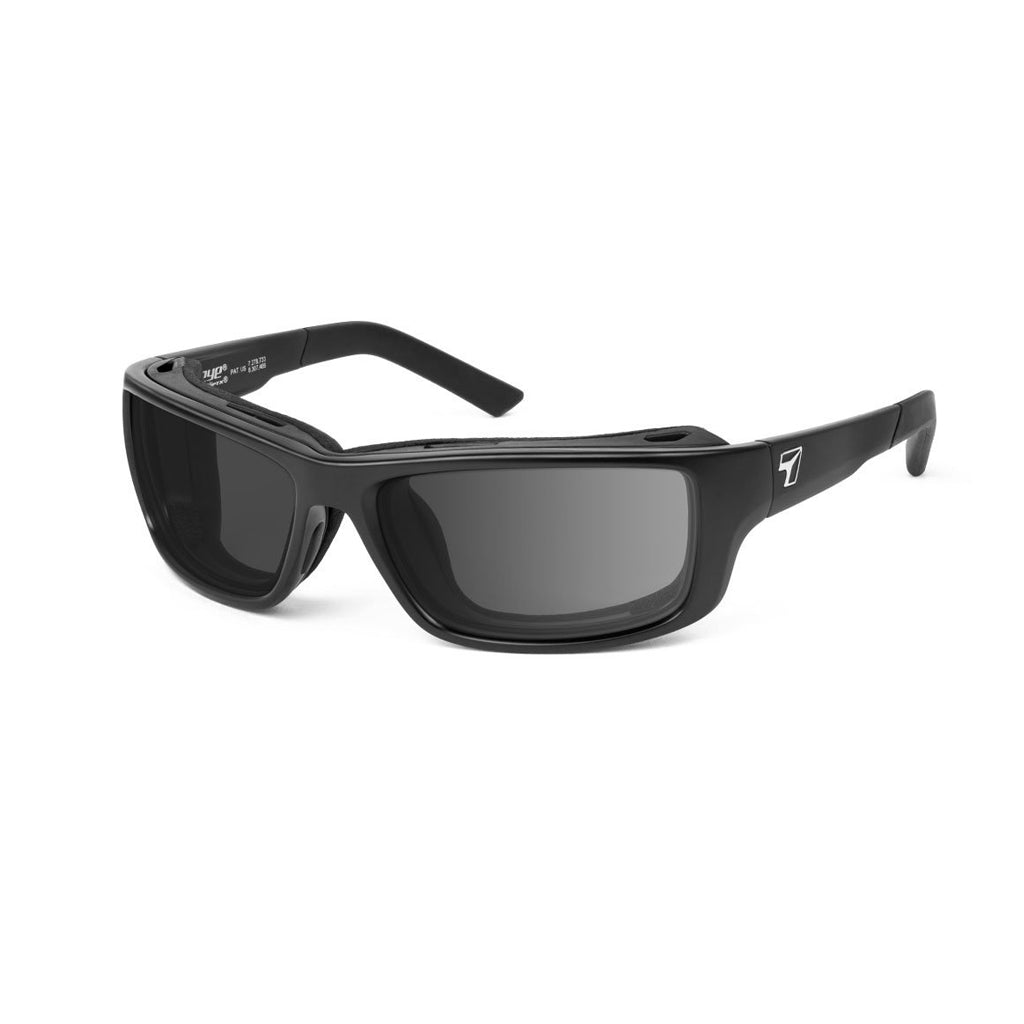 7eye Notus in Matte Black Frame and Grey Lens profile view