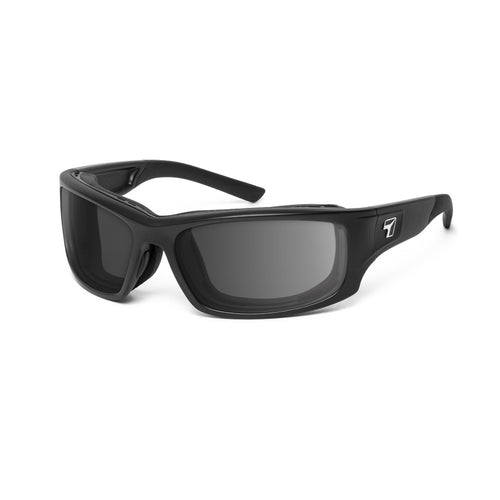 7eye Panhead in Matte Black Frame and Grey Lens profile view