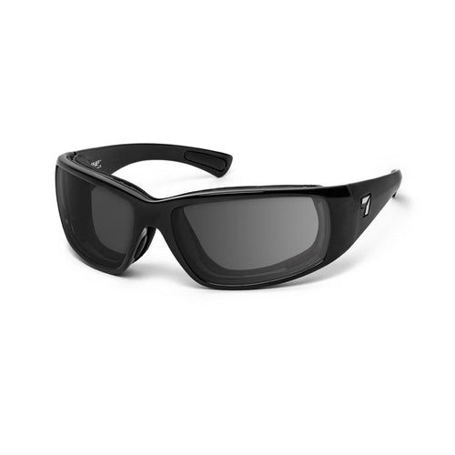 7eye Taku Plus in Glossy Black Frame and Grey Lens profile view