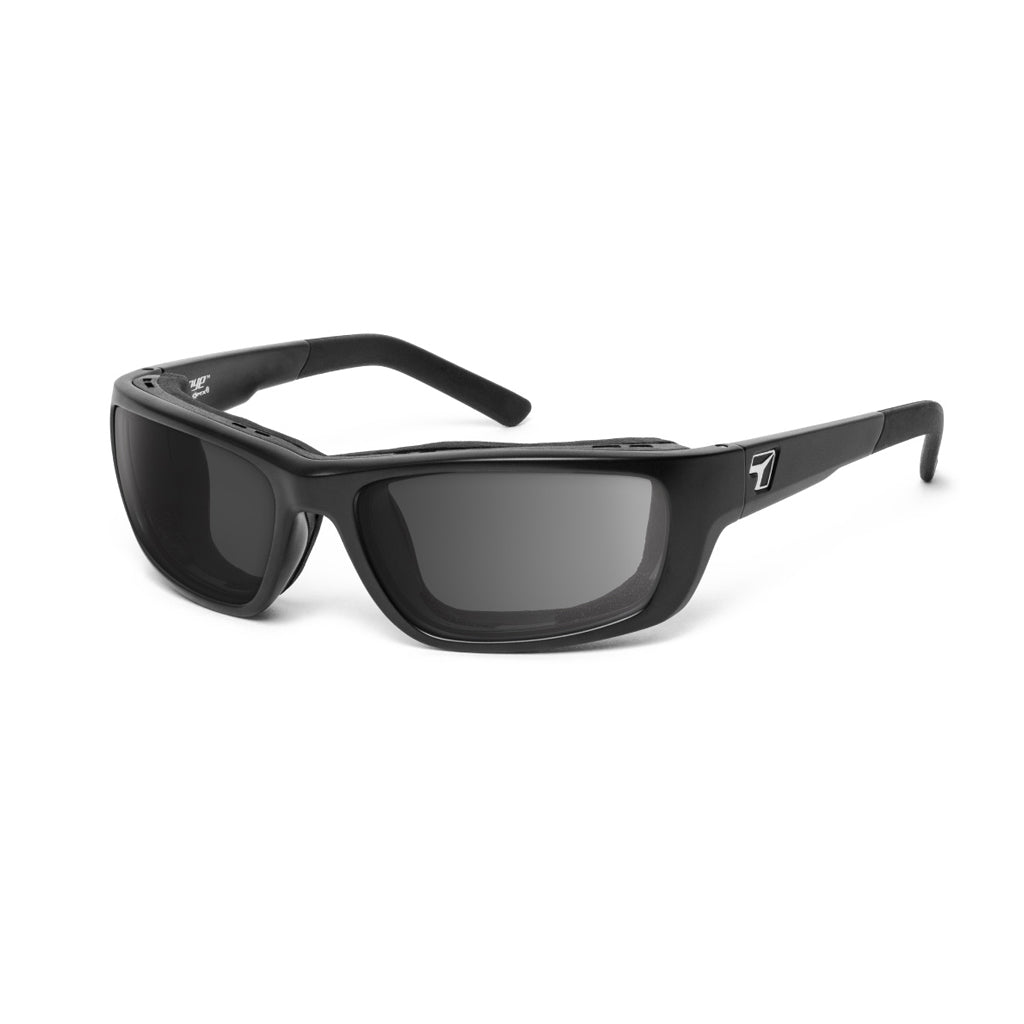 7eye Ventus in Matte Black Frame and Grey Lens profile view