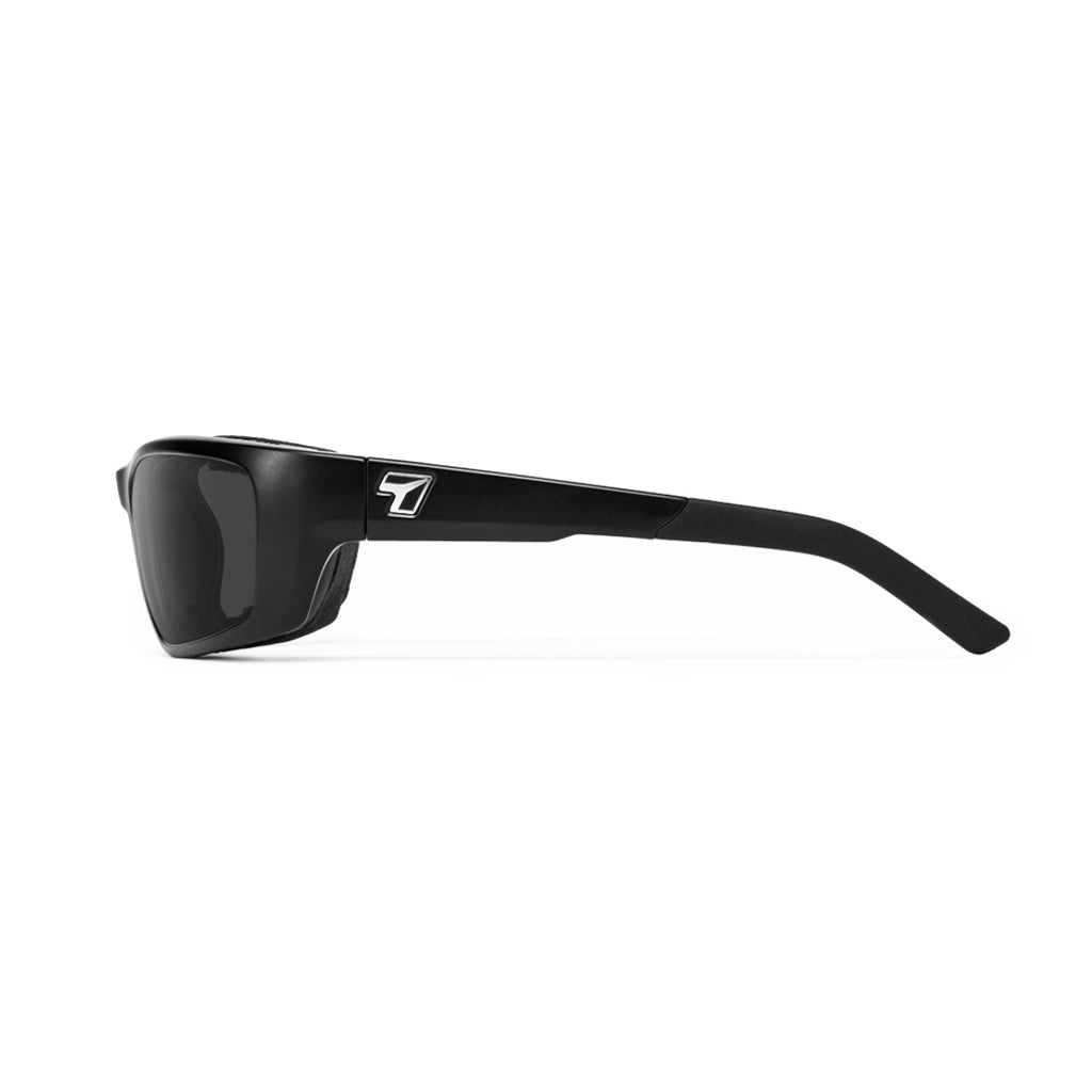 7eye Ventus in Matte Black Frame and Grey Lens side view