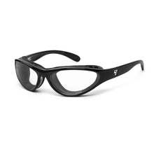Load image into Gallery viewer, 7eye Viento in Glossy Black Frame and Clear Lens profile view
