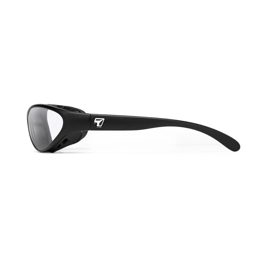 7eye Viento in Matte Black Frame and Clear Lens side view