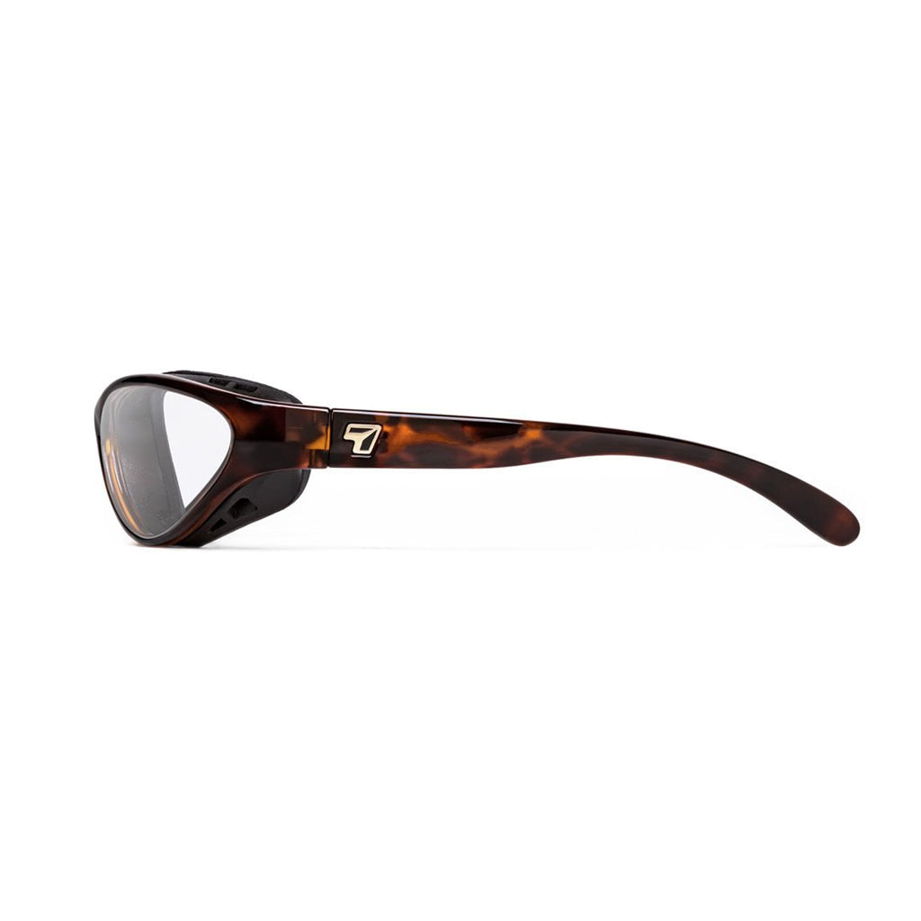 7eye Viento in Dark Tortoise Frame and Clear Lens side view