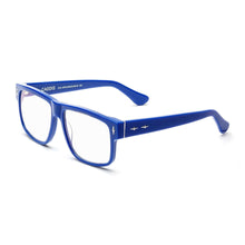 Load image into Gallery viewer, Caddis Reading Glasses Mr Cartoon frame in Gloss Colbalt Blue angled view
