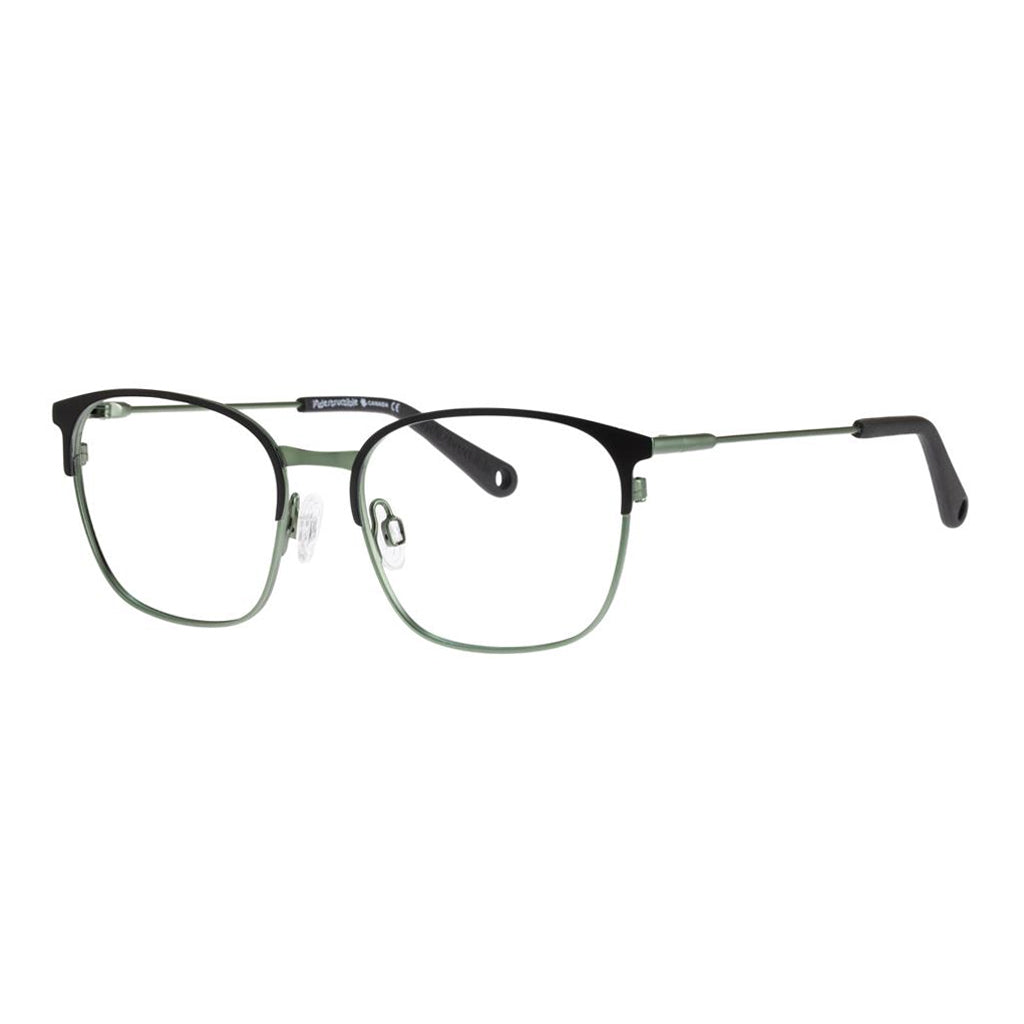 Indii Kids Eyewear IN11 frame in Black/Mint quarter view