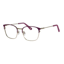 Load image into Gallery viewer, Indii Kids Eyewear IN11 frame in Fuchsia/Gold quarter view
