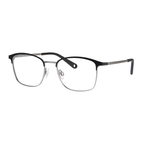 Indii Kids Eyewear IN12 frame in Black/Matte Gunmetal quarter view
