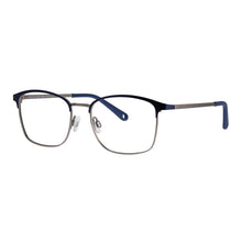 Load image into Gallery viewer, Indii Kids Eyewear IN12 frame in Blue/Matte Gunmetal quarter view

