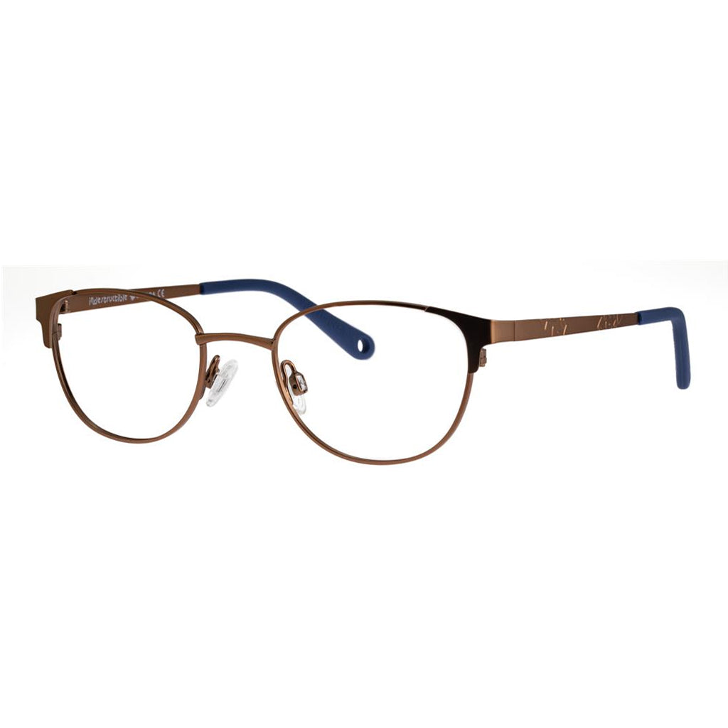 Indii Kids Eyewear IN14 frame in Satin Brown quarter view