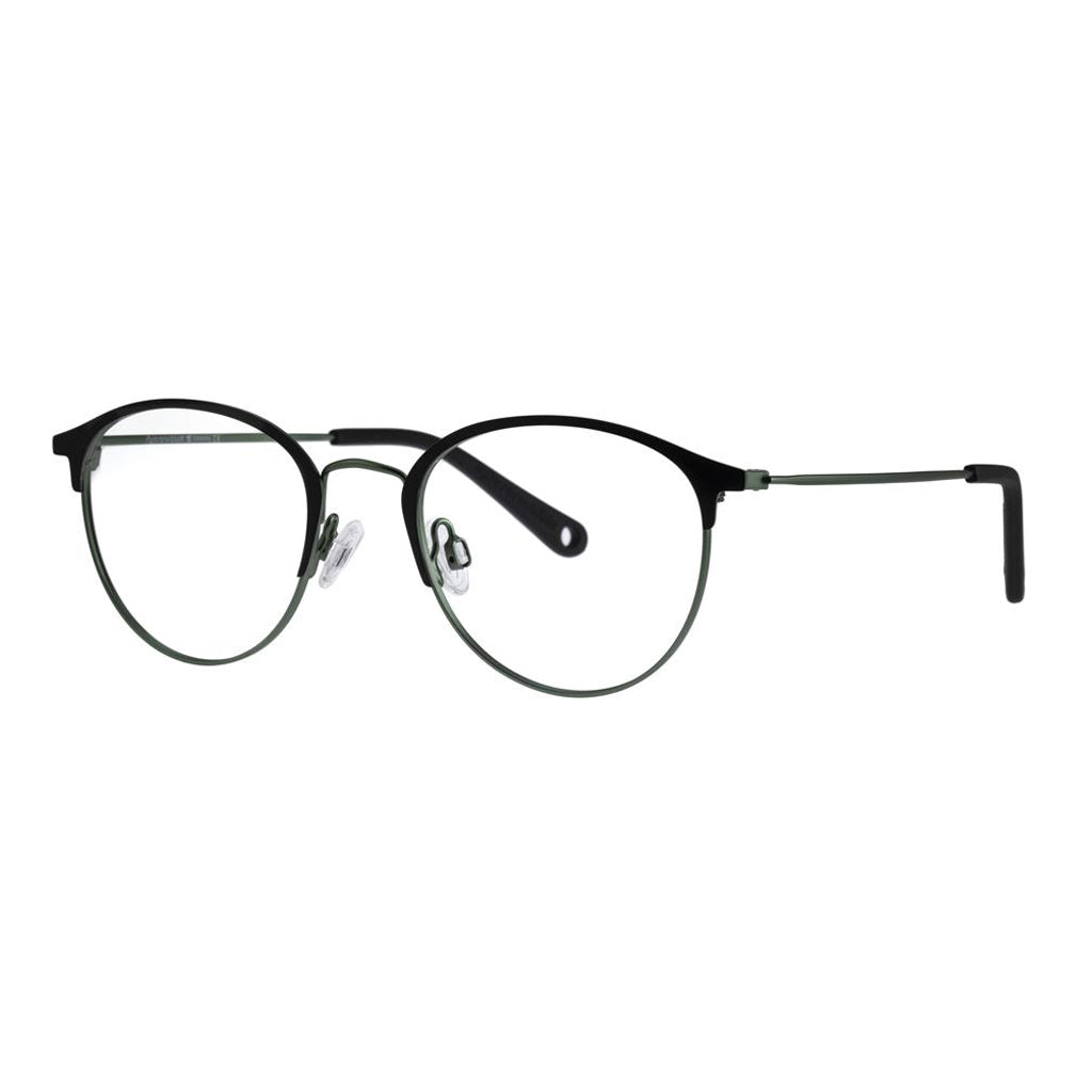 Indii Kids Eyewear IN17 frame in Black/Mint quarter view