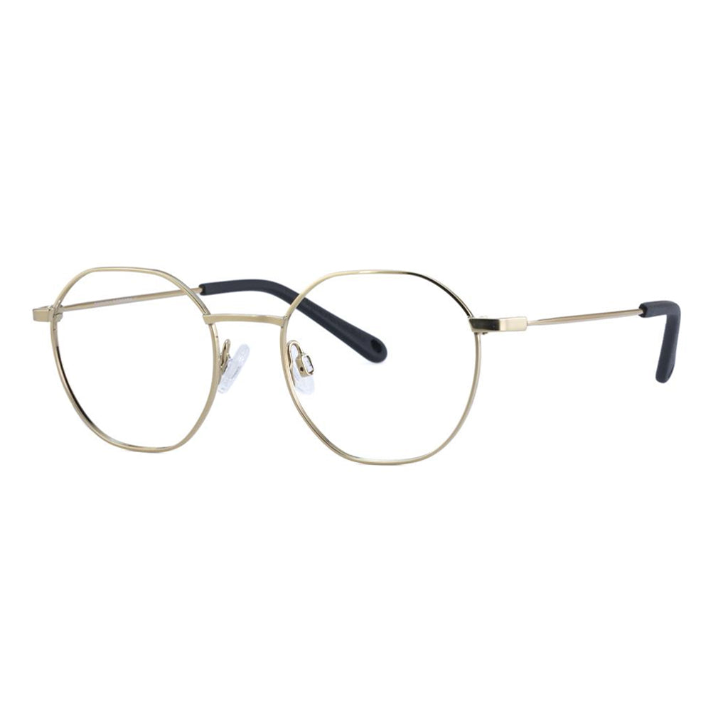 Indii Kids Eyewear IN20 frame in Shiny Gold quarter view